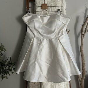 Meshki Bridal Satin Mini Dress